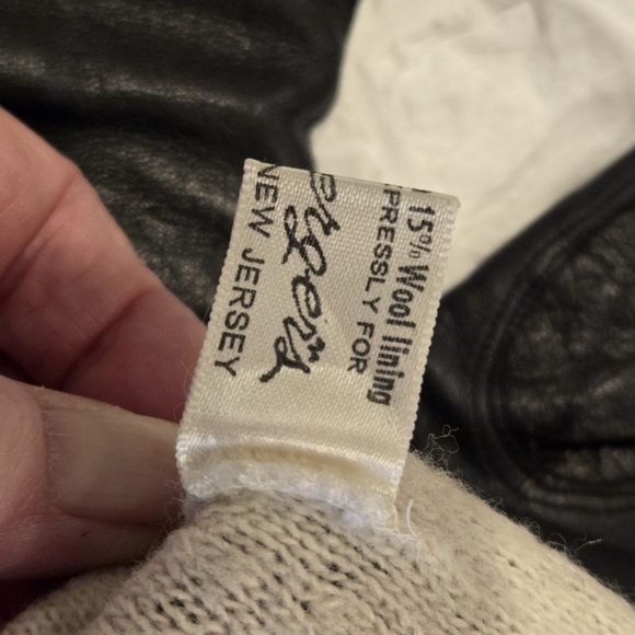 🖤 Vintage Woman's Italian Leather Gloves – Size 7.5, extra long - Picture 14 of 15